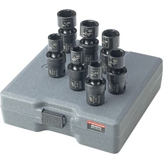 Ingersoll Rand Universal Impact Sockets — 1/2in. Drive, 7-Pc. SAE Set, Model# SK4H7U  1/2in. Drive SAE Sets