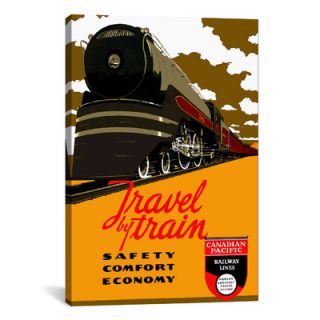 iCanvasArt Travel by Train (Safety Comfort Economy) Advertising