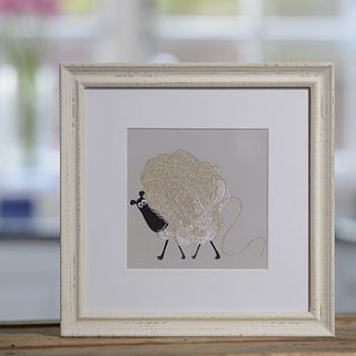 hetty sheep framed print by sophie morrell