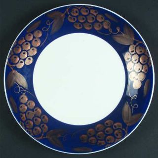 Pier 1 Tuscany Gold Dinner Plate, Fine China Dinnerware   Earthenware,Blue Borde