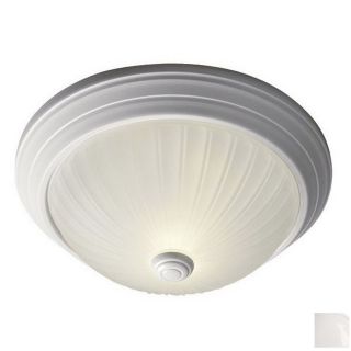 Galaxy 11.125 in W White Ceiling Flush Mount