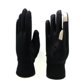 iTouch 2 Pack Microfiber Touchscreen Gloves with Grip Dots  One Size Fits All   Black at  Mens Clothing store Cold Weather Gloves