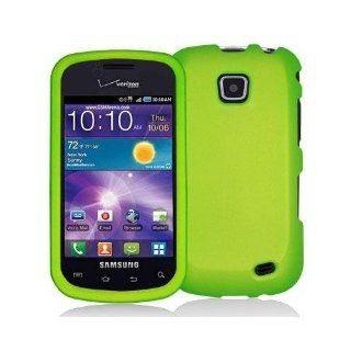 Importer520 Faceplate Hard Phone Case Cover for Straight Talk Samsung Galaxy Proclaim 720C SCH S720C   Neon Green Cell Phones & Accessories