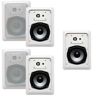 Acoustic Audio CS IW520 In Wall 5 Speaker Set 2 Way Home Theater 1000 Watt New CS IW520 5S Electronics