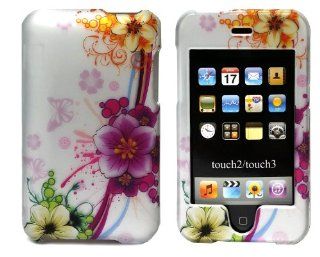 Importer520 Mixed Funky Flower Design Crystal Hard Skin Case Cover for Apple Ipod Touch 2nd and 3rd Generation 8gb 16gb 32gb 64gb   Players & Accessories