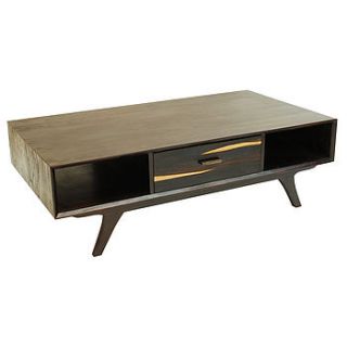 mid century style two tone coffee table by out there interiors