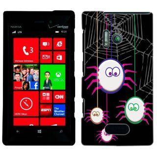Nokia Lumia 928 Cute Spiders on Black Case Cell Phones & Accessories