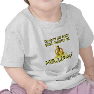 Funny yellow poo t shirts