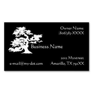 Bonsai Silhouette Business Card  Business Card Stock 