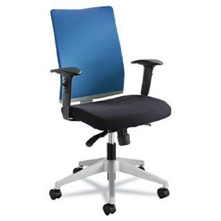 Tez Series Manager Synchro Tilt Task Chair, Black Mesh Back, Blue Fabric Seat by SAFCO (Catalog Category Furniture & Accessories / Chairs)