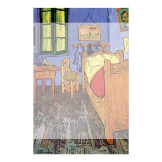 Van Gogh; Vincent's Bedroom in Arles, Vintage Art Stationery Paper