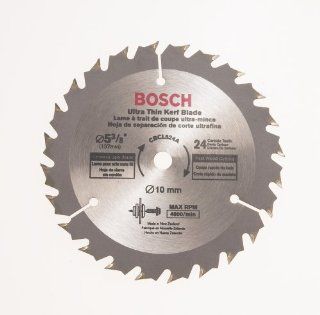 Bosch CBCL524A 5 3/8 Inch 24 Tooth ATB General Purpose Saw Blade with 10mm Arbor   Circular Saw Blades  