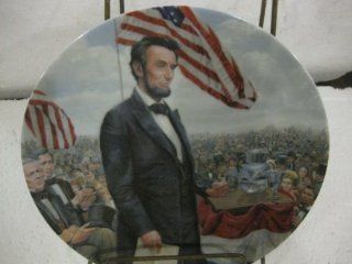 Edwin M. Knowles  The Gettysburg Address   First Issue in Lincoln, Man of America  8.5" diameter   by Mort Kunstler 1986 Toys & Games