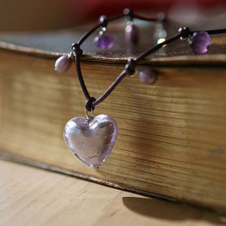 alexandrite heart necklace by samphire jewellery