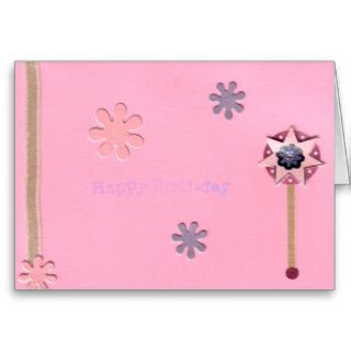 Wand Happy Birthday Girly Card