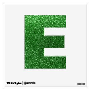 Green glitter wall graphic