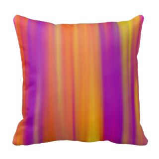 Multi Colored Rainbow Paint Art Design Abstract Throw Pillow