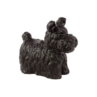 Matte Black Ceramic Dog