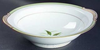 Noritake Greenbay 10 Round Vegetable Bowl, Fine China Dinnerware   Green Band,G