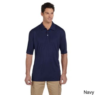 Jerzees Mens 4.1 ounce 100 percent Polyester Micro Pointelle Mesh Shirt Navy Size XXL