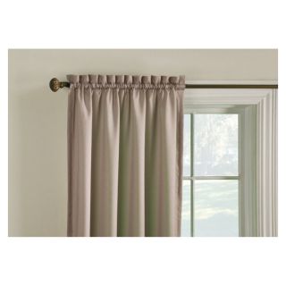 Style Selections Walker 63 in L Solid Cafe Thermal Rod Pocket Window Curtain Panel