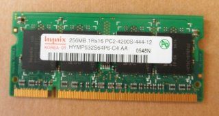 Hynix   HYMP532S64P6 C4   256MB DDR2 533 PC2 4200S Ddr2 Memory 256 MB   DDR2   Hynix   Laptop   533 MHz   200 pin   Unbuffered TYPICALLY ALSO works in dell Inspiron 6400, Inspiron E1505 Computers & Accessories