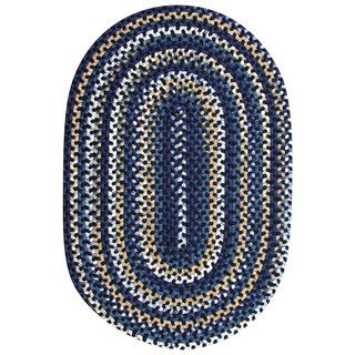 Watch Hill Black And Navy Braided Rug (23 X 4)