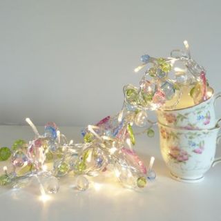bohemia crystal fairy light garland by the lovely light company