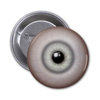 Realistic Gray Iris Eyeball Button