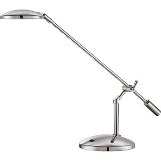 Quoizel Portable Linear Polished Nickel Finish Table Lamp