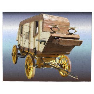 1860s Stagecoach   Denver Gold Rush Jigsaw Puzzles