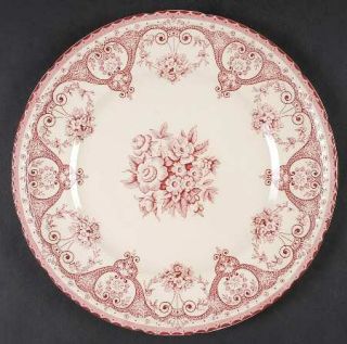 Swinnertons Kent Pink Dinner Plate, Fine China Dinnerware   Pink Floral Swags &