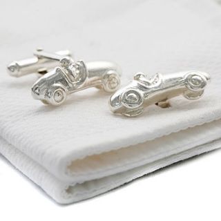 solid silver bugatti cufflinks by me and my car