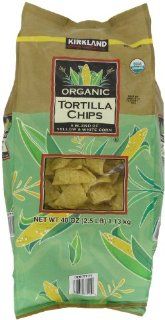 Kirkland Signature Organic Tortilla Chips, 40 Ounce  Grocery & Gourmet Food