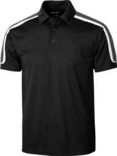 Sport Tek   Tricolor Shoulder Micropique Sport Wick Performance Polo. ST658 at  Mens Clothing store