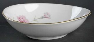 Royal Court Carnation Lugged Soup Bowl, Fine China Dinnerware   Pink Carnation F
