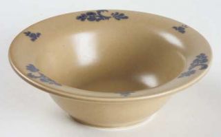 Pfaltzgraff Folk Art Childs Bowl, Fine China Dinnerware   Blue Floral Design On