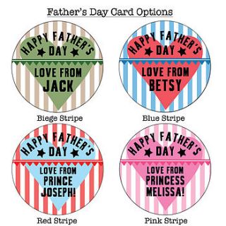 personalised father's day card by bedcrumb