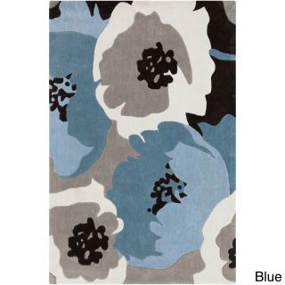 Hand tufted Spring Contemporary Floral Rug (2 X 3)