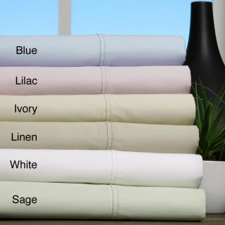 600 Thread Count Solid Cotton Blend Sheet Set