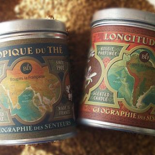 'geographie des senteurs' tea & coffee candle by olivia sticks with layla