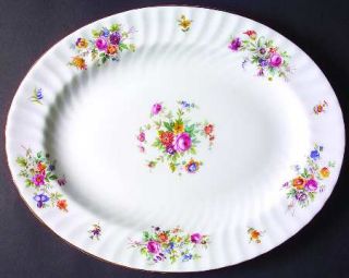 Minton Marlow (Newer,Wreath Backstamp) 13 Oval Serving Platter, Fine China Dinn