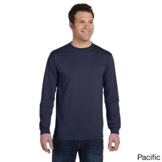 Econscious Mens Organic Cotton Classic Long Sleeve T shirt Blue Size XXL