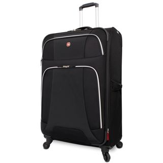 Wenger Monte Leone Black 29 inch Large Expandable Spinner Upright Suitcase
