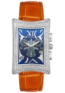 Elini Barokas BL775STLBRN  Watches,Mens Nazar Lucky Hand Hamsa Diamond Chronograph, Chronograph Elini Barokas Quartz Watches