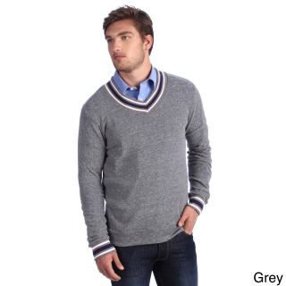 Los Angeles Pop Art Alternative Apparel Mens Eco cashmere V neck Sweatshirt Grey Size M