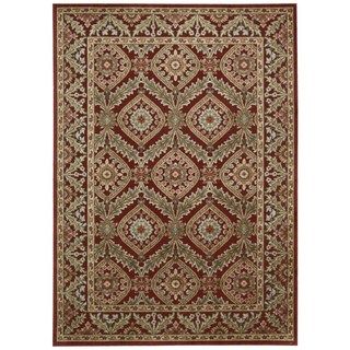 Graphic Illusions Red Oriental Area Rug (36 X 56)