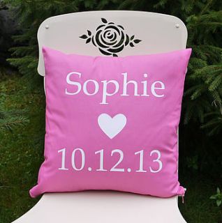 personalised children's birthday cushion by andrea fay's