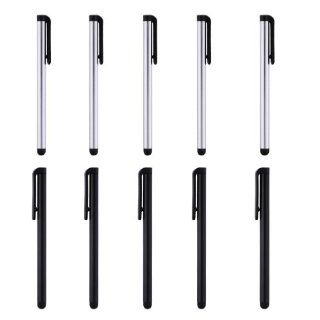 Stylus Pens For iPod Touch iPhone Tablets Smartphones Ereader Universal 10 Pack(5 Black and 5 White) Cell Phones & Accessories