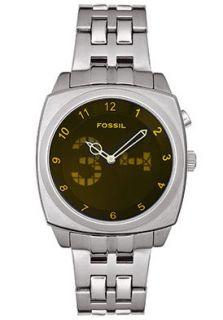 Fossil BG1015  Watches,Mens  big tic  steel watch  Stainless Steel, Casual Fossil Quartz Watches
